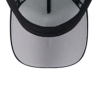 Women's New Era White/Black Charlotte FC Throwback A-Frame Trucker 9FORTY Snapback Hat