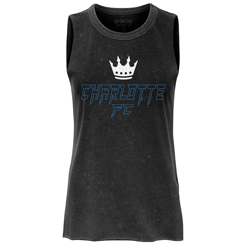 Women's Sportiqe Charcoal Charlotte FC Turner Tank Top