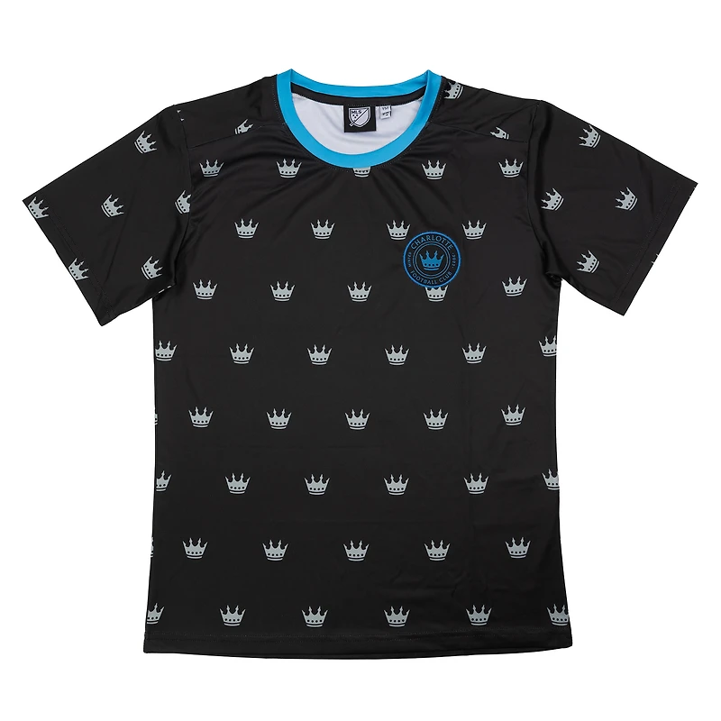 Youth Sport Design Sweden  Black Charlotte FC Starting Lineup Home T-Shirt