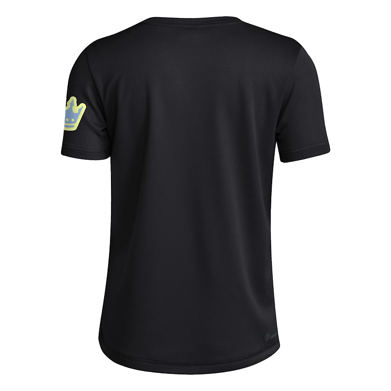 Youth adidas Black Charlotte FC 2025 Archive Collection Jersey Hook T-Shirt