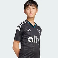 Youth adidas  Black Charlotte FC 2025 Fortress Kit Replica Jersey