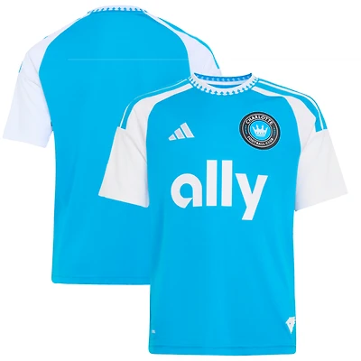 Youth adidas Blue Charlotte FC 2026 Carolina Kit: Crowns Up Replica Jersey