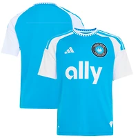 Youth adidas Blue Charlotte FC 2026 Carolina Kit: Crowns Up Replica Jersey