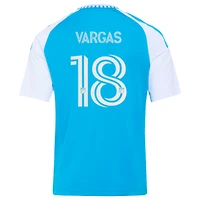 Maillot réplique adidas Kerwin Vargas bleu Charlotte FC 2026 Carolina pour enfant : Crowns Up