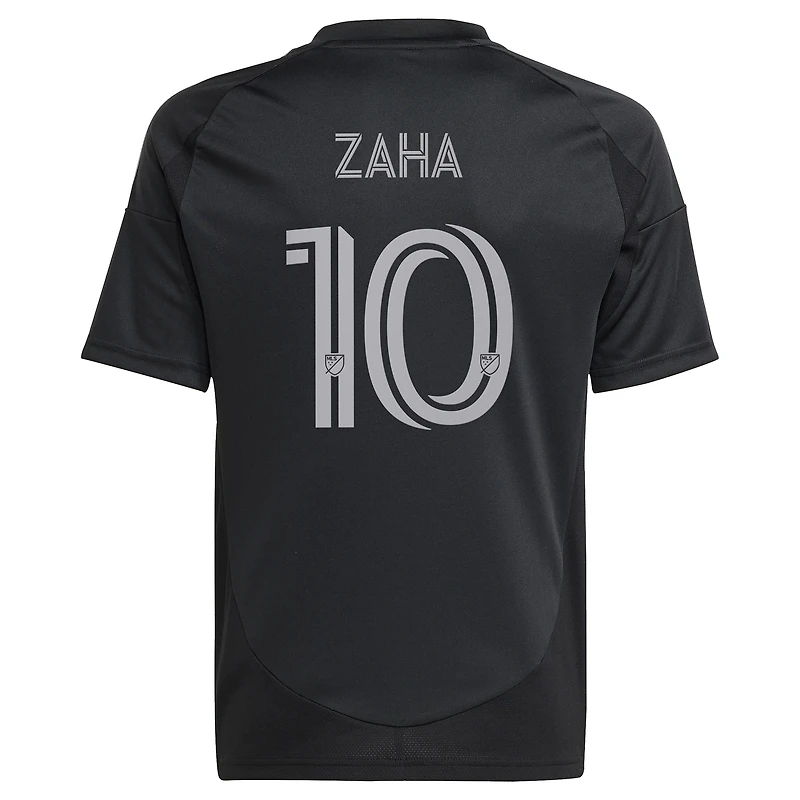 Youth adidas Wilfried Zaha Black Charlotte FC 2025 Fortress Kit Replica Player Jersey