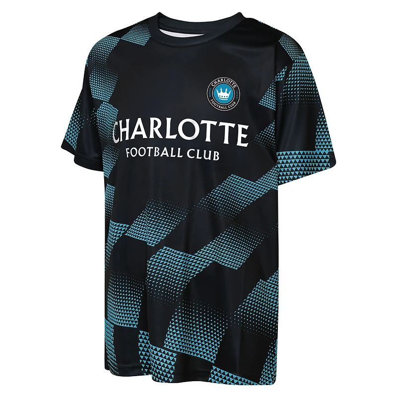 T-shirt transparent noir Youth Outerstuff Charlotte FC