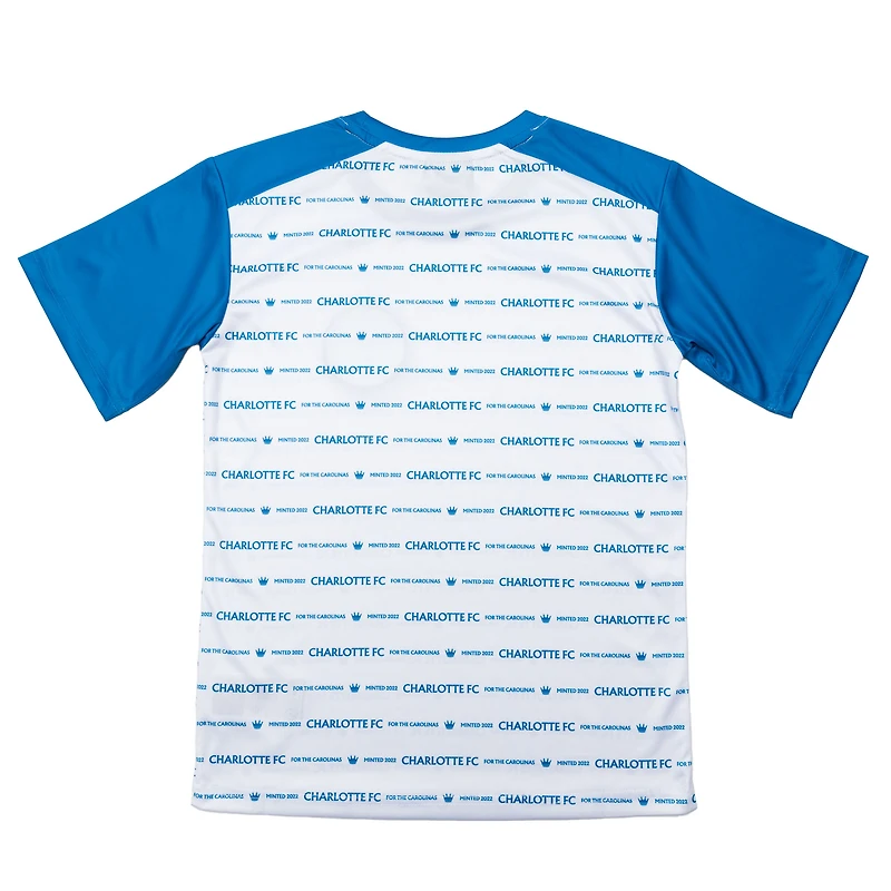 Youth Sport Design Sweden White Charlotte FC Club T-Shirt