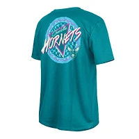 T-shirt phosphorescent bleu sarcelle Charlotte Hornets de New Era