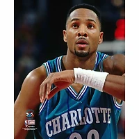 Alonzo Mourning Charlotte Hornets Unsigned Free Throw Line Routine Photograph