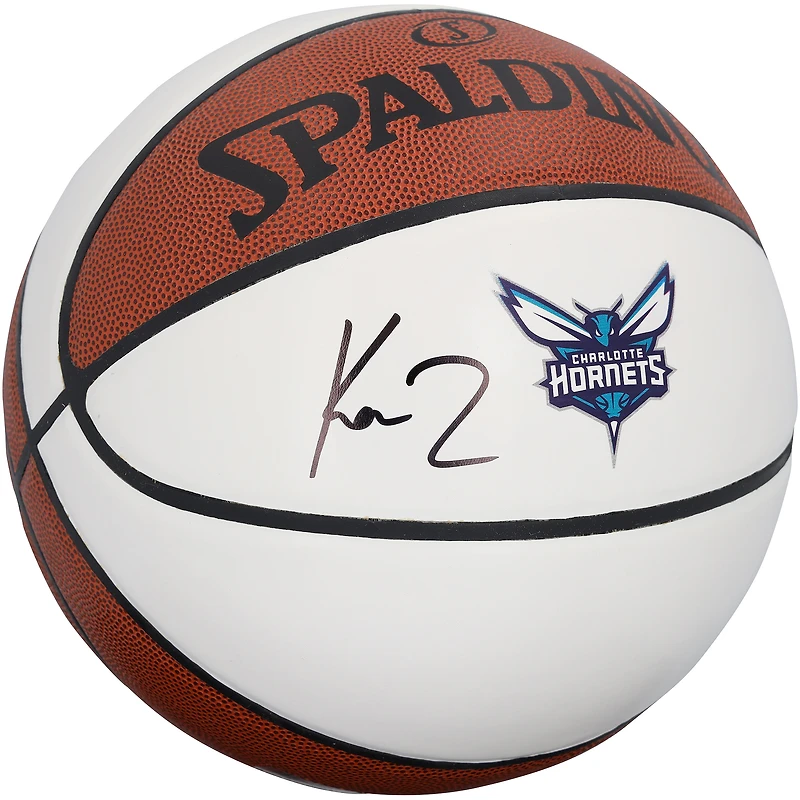 Kon Knueppel Charlotte Hornets Autographed Spalding White Panel Basketball