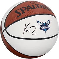 Kon Knueppel Charlotte Hornets Autographed Spalding White Panel Basketball