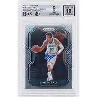 Carte recrue autographiée de LaMelo Ball (Charlotte Hornets) - 2020-21 Panini Prizm #278, certifiée Beckett Fanatics Witnessed (9/10