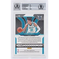 Carte de recrue autographiée de LaMelo Ball (Charlotte Hornets), saison 2020-2021, Panini Prizm n° 278, authentifiée Beckett Fanatics Witnessed (9/10) - 14838160