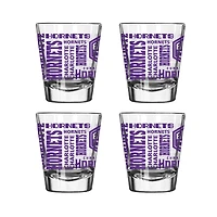 Logo Brands Charlotte Hornets 4-Pack 2oz. Shot Glass Set