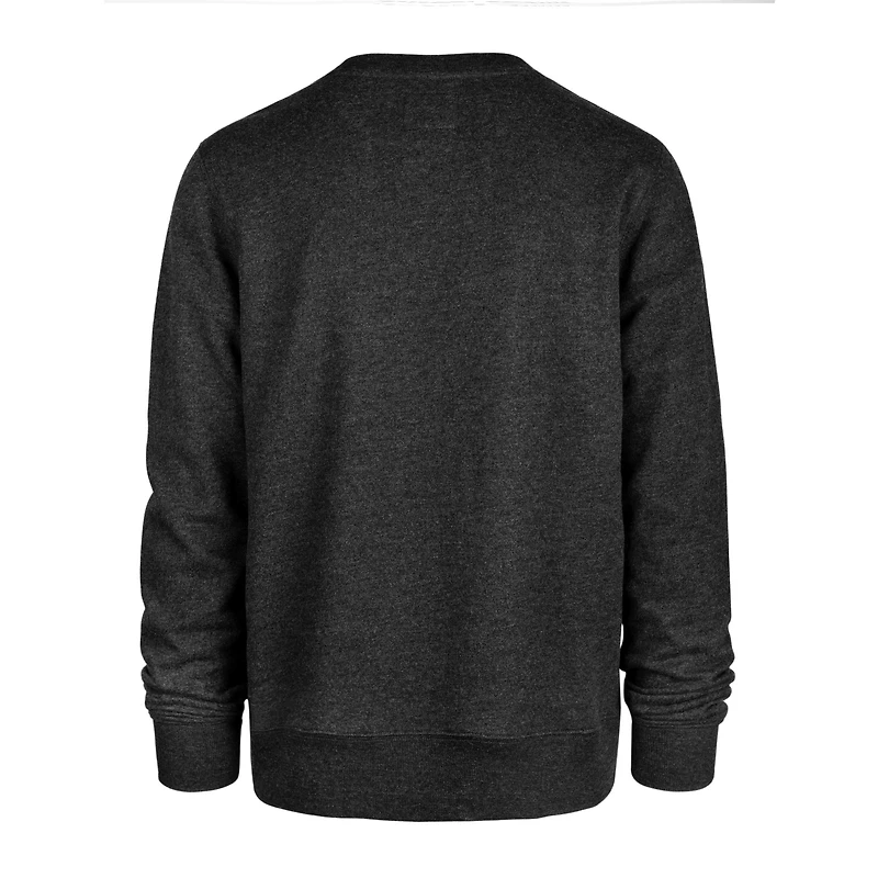 Men's '47 Heather Black Charlotte Hornets Tribeca Emerson Pullover Sweatshirt