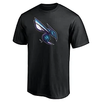 Men's  Black Charlotte Hornets Midnight Mascot T-Shirt