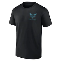 T-shirt noir Charlotte Hornets Basketball Street Collective pour hommes