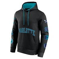 Men's Fanatics Black Charlotte Hornets Home Court Pullover Hoodie