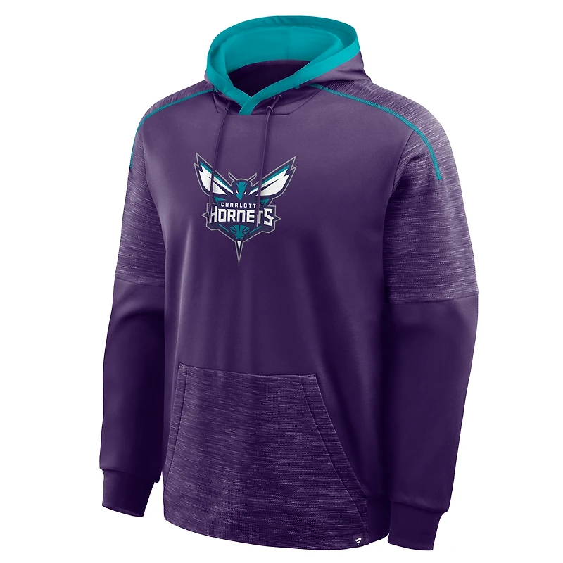 Men's Fanatics Purple Charlotte Hornets Pick & Roll Defender Pullover Hoodie