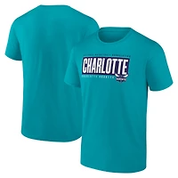 T-shirt Box Out Fanatics pour hommes, bleu sarcelle, Charlotte Hornets