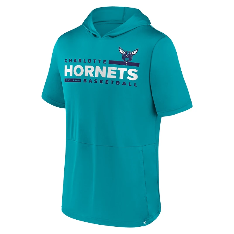 Men's Fanatics Teal Charlotte Hornets Possession Hoodie T-Shirt