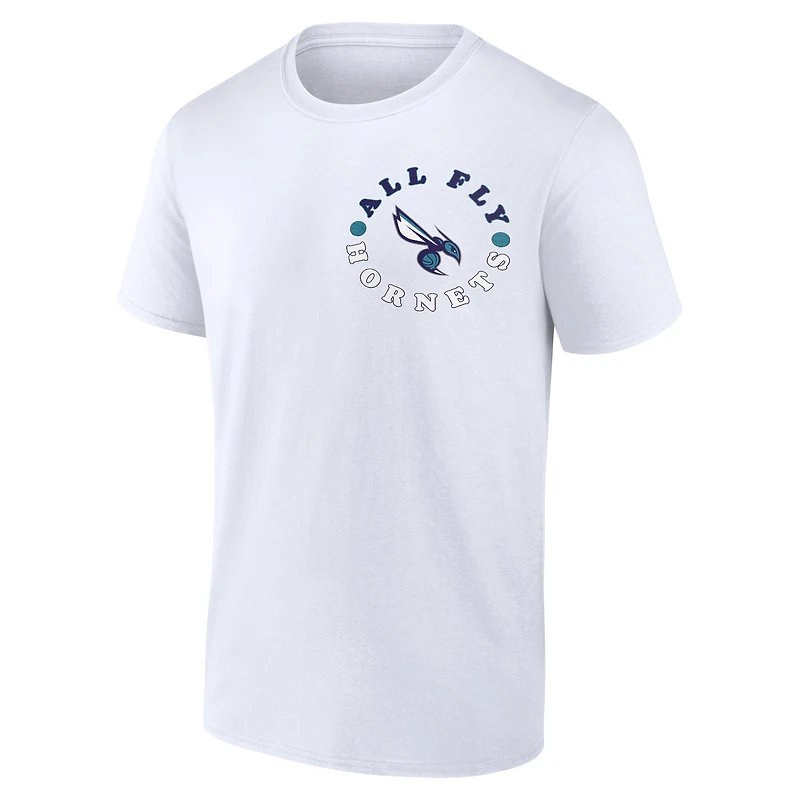 Men's Fanatics White Charlotte Hornets Street Collective T-Shirt