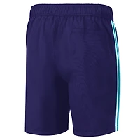 Men's G-III Sports by Carl Banks Purple/Teal Charlotte Hornets Sand Beach Volley Swim Shorts