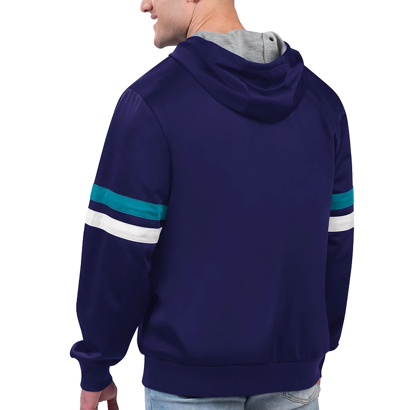 Men's G-III Sports by Carl Banks Purple Charlotte Hornets Contender Full-Zip Hoodie Jacket