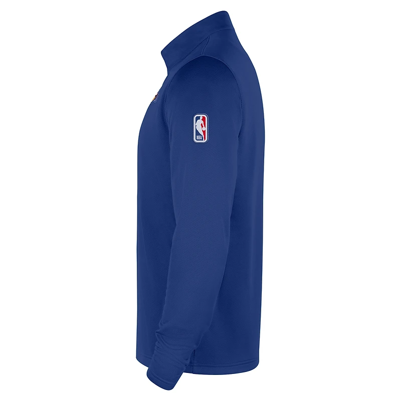 Men's Jordan Brand  Blue Charlotte Hornets 2025/26 City Edition Remix Authentic Coaches Dri-FIT Half-Zip Top