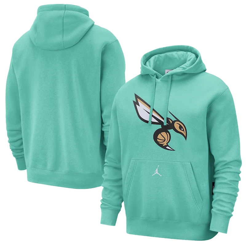 Sweat à capuche Jordan Brand Mint Charlotte Hornets 2024/25 City Edition Essential Club pour homme