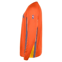 Men's Jordan Brand  Orange Charlotte Hornets 2025/26 City Edition Authentic Pregame Dri-FIT Long Sleeve Shooting T-Shirt