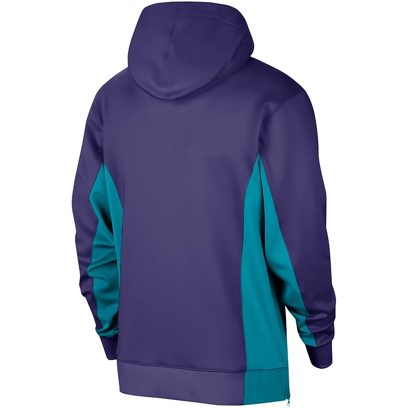 Men's Jordan Brand Purple Charlotte Hornets 2023/24 Authentic Showtime Full-Zip Hoodie