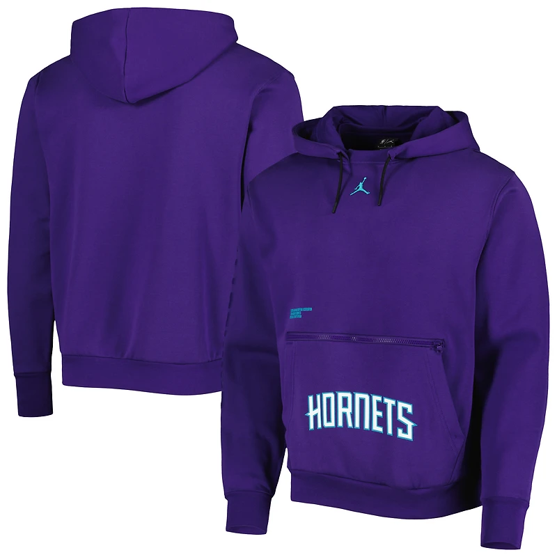 Sweat à capuche Jordan Brand Charlotte Hornets Courtside Statement Edition violet pour homme