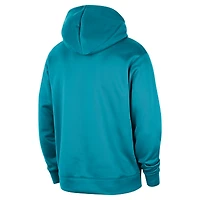 Men's Jordan Brand Teal Charlotte Hornets 2024/25 Spotlight On-Court Practice Performance Pullover Hoodie