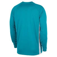 Men's Jordan Brand Teal Charlotte Hornets 2025/26 Authentic Pre-Game Legend Dri-FIT Long Sleeve Shooting Shirt