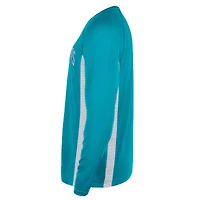 Maillot de tir à manches longues Jordan Brand Teal Charlotte Hornets 2025/26 Authentic Pre-Game Legend Dri-FIT pour homme