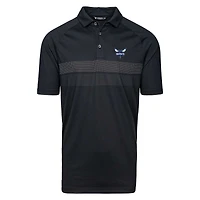 Polo Mason Insignia Core noir pour homme des Charlotte Hornets de Levelwear