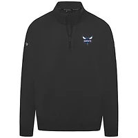 Men's Levelwear Black Charlotte Hornets Murray Quarter-Zip Pullover