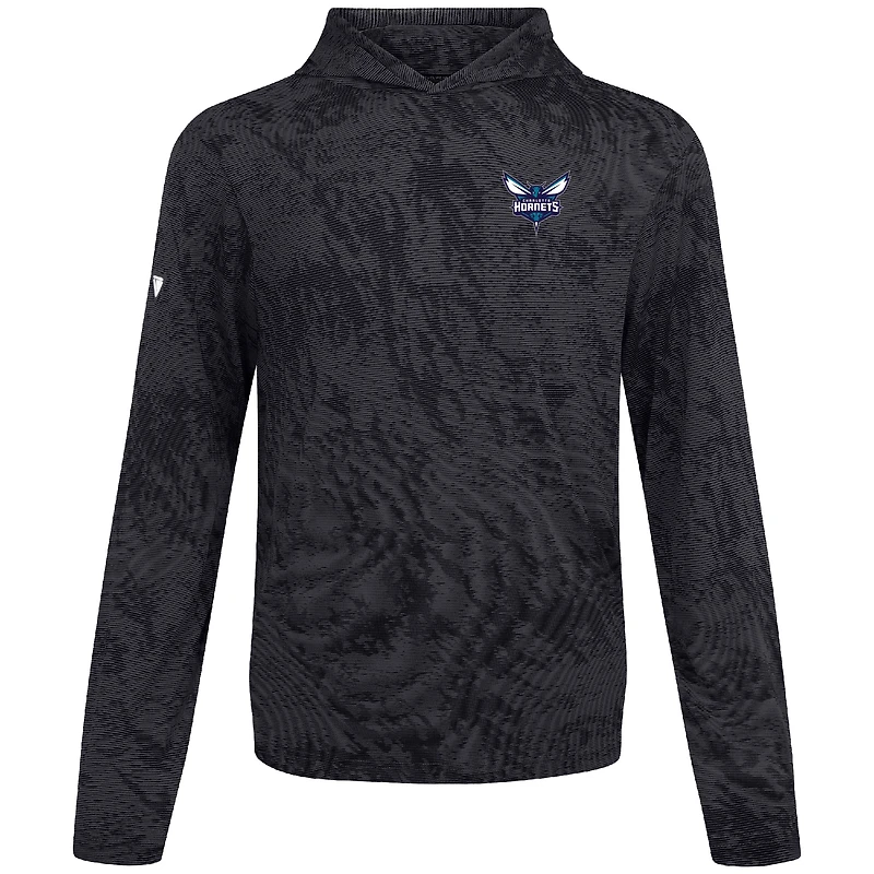 Sweat à capuche plateforme noir Charlotte Hornets Levelwear pour homme