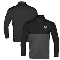 Haut noir à fermeture éclair quart de tour pour homme des Charlotte Hornets Levelwear