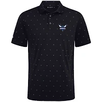 Polo Vision noir Charlotte Hornets Levelwear pour homme