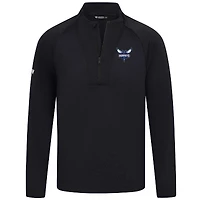 Haut noir à fermeture éclair quart de tour pour homme Levelwear Charlotte Hornets Volley