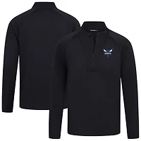 Haut noir à fermeture éclair quart de tour pour homme Levelwear Charlotte Hornets Volley