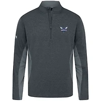 Haut à fermeture éclair quart de tour gaufré 2.0 Charlotte Hornets pour homme Levelwear noir chiné