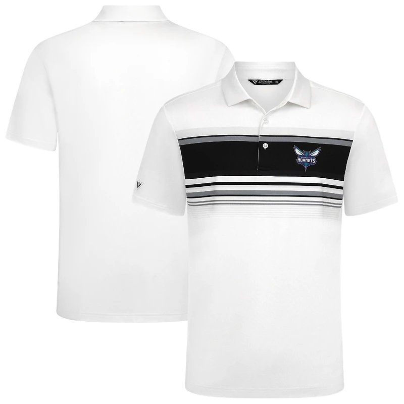 Polo blanc Onward des Charlotte Hornets pour homme Levelwear
