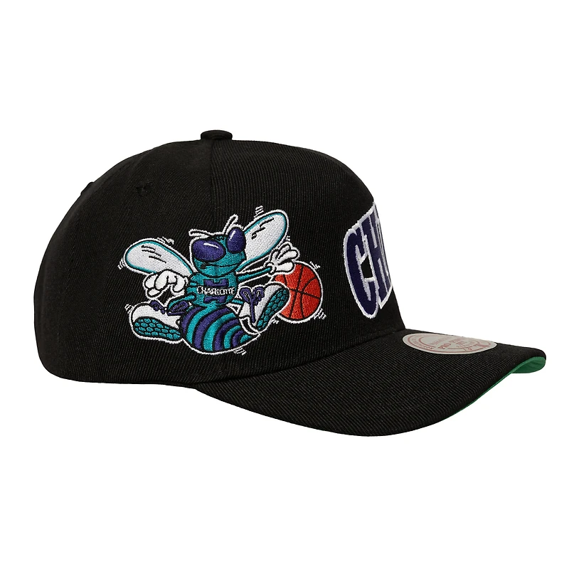 Casquette Snapback ChHorn 25 NBA MNC Busted avec logo et inscription enveloppante Pro Crown, modèle V100492, HP12876-CHOBLCK #1