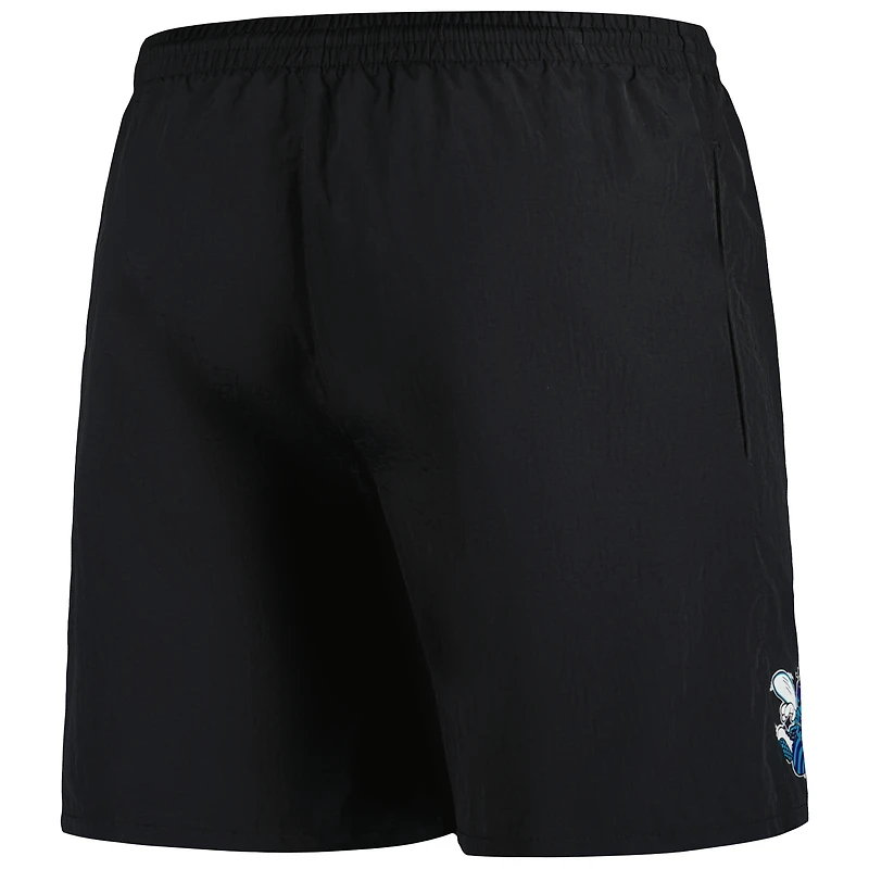 Short noir Mitchell & Ness Charlotte Hornets Hardwood Classics 1989-2002 pour hommes