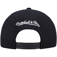 Casquette Snapback Charlotte Hornets Hardwood Classics Script 2.0 noire Mitchell & Ness pour hommes