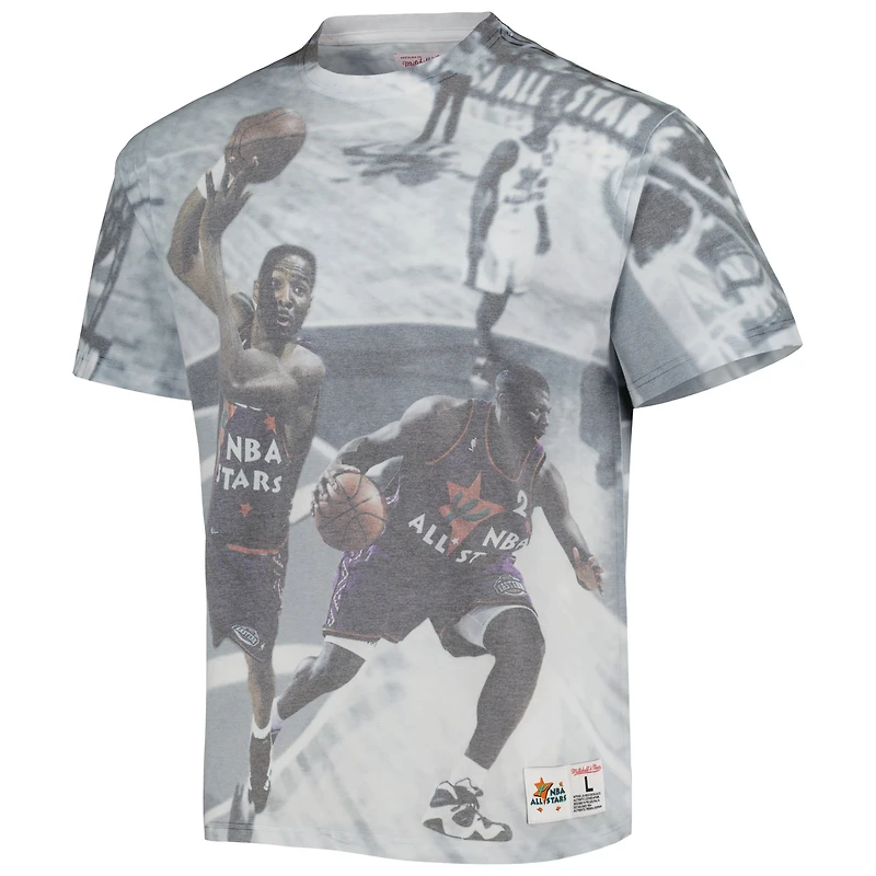T-shirt graphique Mitchell & Ness Charlotte Hornets Above the Rim pour homme