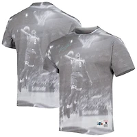 T-shirt homme Mitchell & Ness Larry Johnson gris chiné Charlotte Hornets Above The Rim